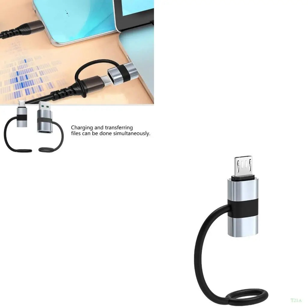 USB to USB-C Adapter 480Mbps PD30W Fast Charging Converter