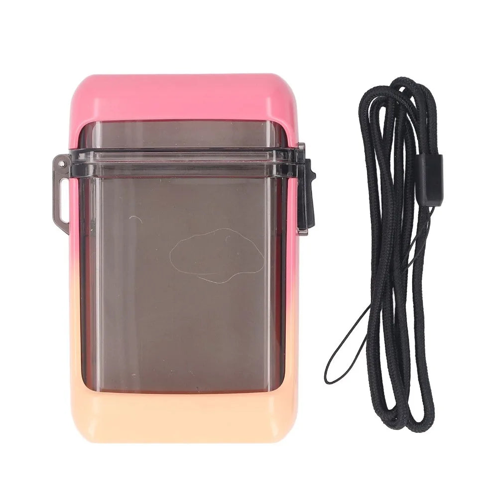 Waterproof Pocket Case with Lanyard – ABS ID Card Holder
