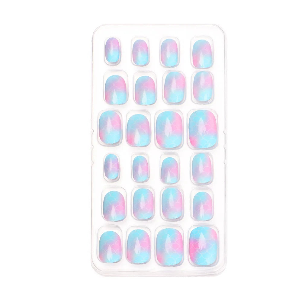 Y2K Press-On False Nails – 24-Piece Wearable Fake Nail Tips