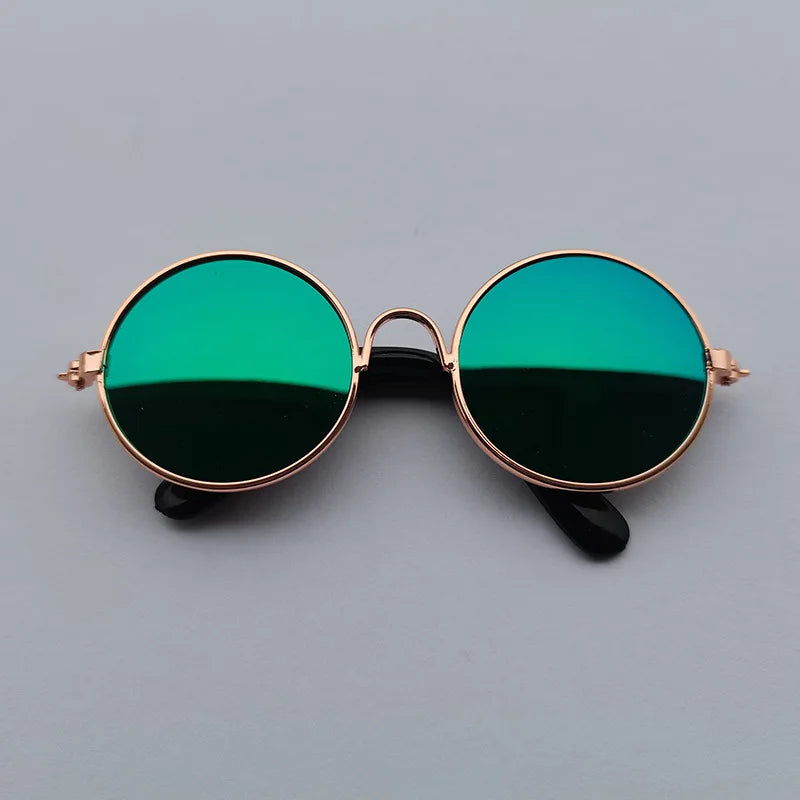 Vintage Round Pet Glasses – Dog & Cat Photo Prop Eyewear