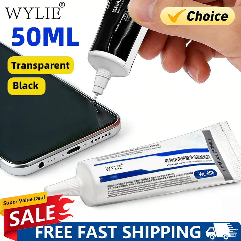 WYLIE WL-808 Nano Repair Adhesive 50ml – LCD & Phone Screen
