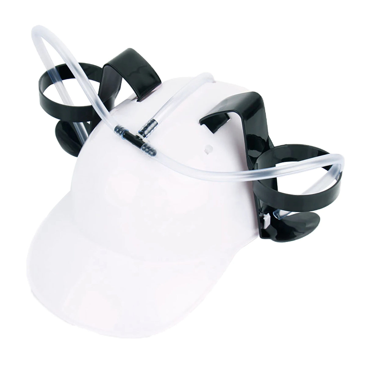 Novelty Beer Drinking Helmet Hat with Straw – Hands-Free Party