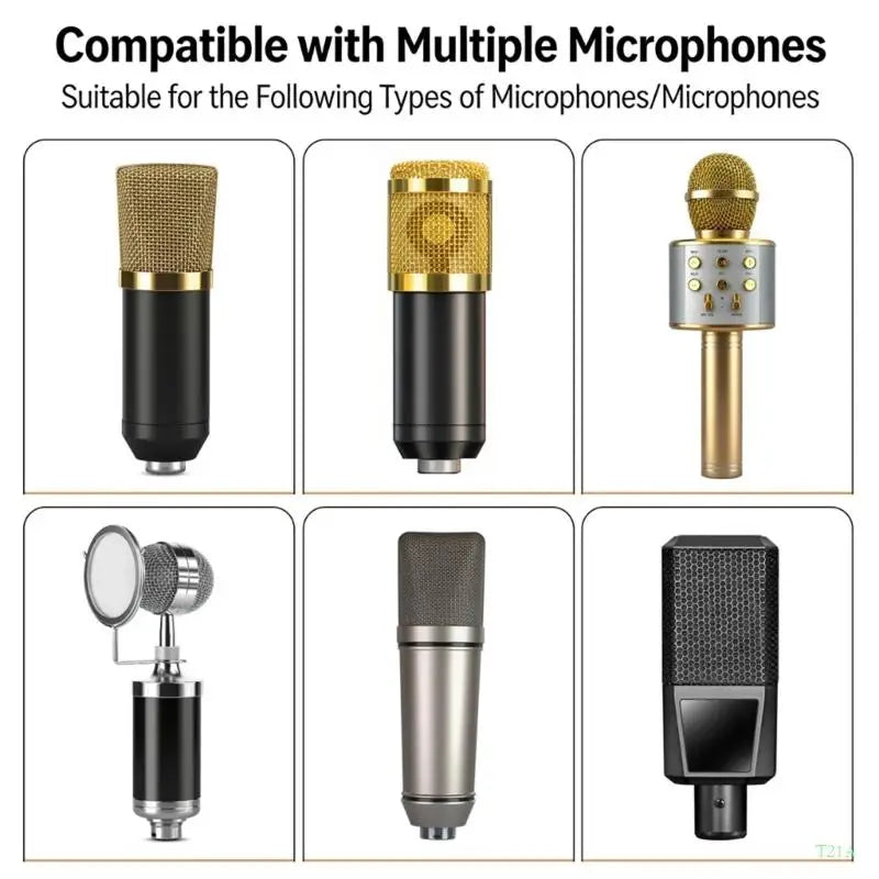 T21A Rotatable Ball Head Clamp – Mic, Dryer & Flashlight Mount