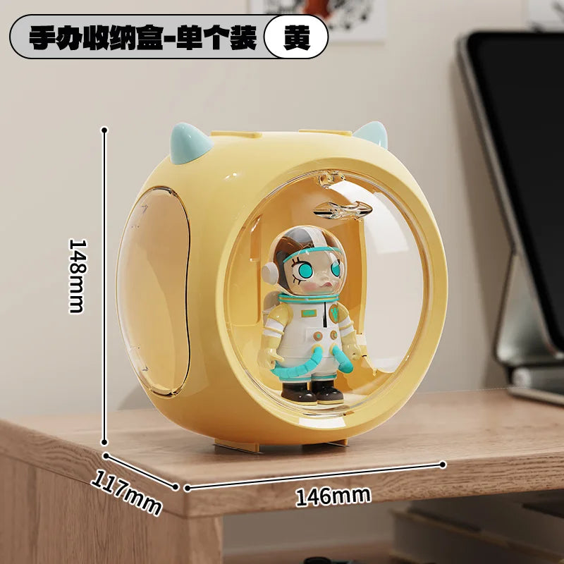 Transparent Figure Display Case – Stackable Magnetic Box