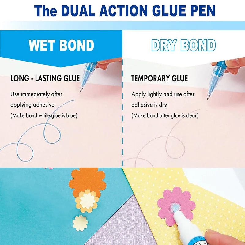 ZIG Kuretake 2-Way Glue Pen 1mm–15mm | Craft Adhesive