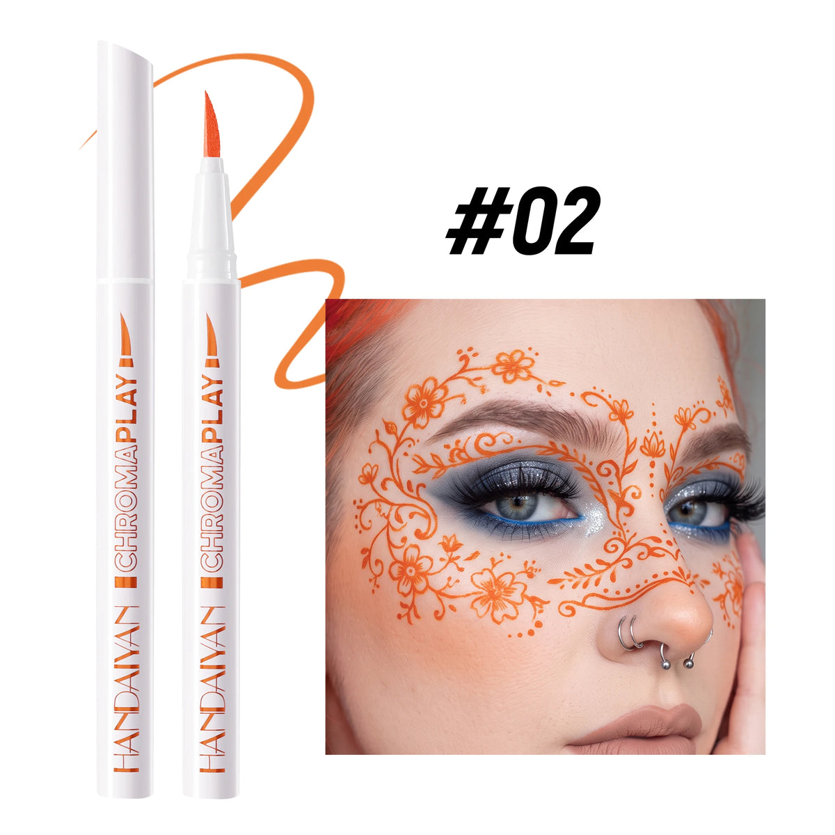 Washable Face & Body Paint Pen – Tattoo Marker for Cosplay