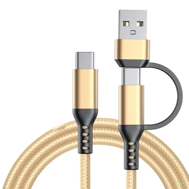 USB-A to USB-C 60W Fast Charging Cable – 1m Nylon Braided