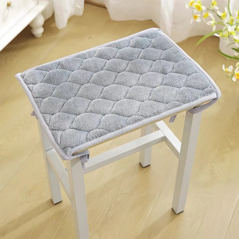 Thickened Plush Seat Cushion – Anti-Slip Strap & PP Cotton Fill