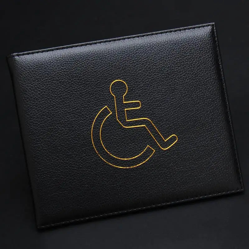 Waterproof PU Leather Accessibility ID & Certificate Holder