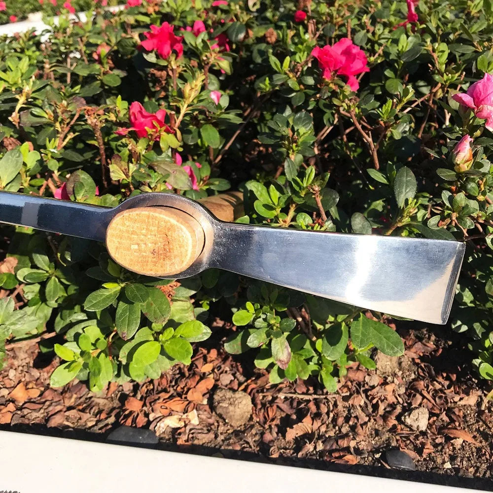 Stainless Steel Hand Cultivator – Dual Head Garden Hoe Tool