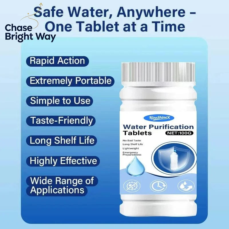 Water Purification Tablets – Fast-Dissolving Portable Purifier