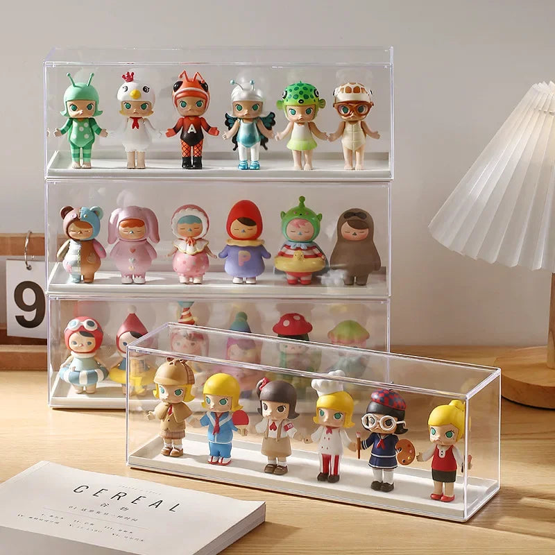 Clear Acrylic Pop Doll Display Case – Dustproof Storage Box