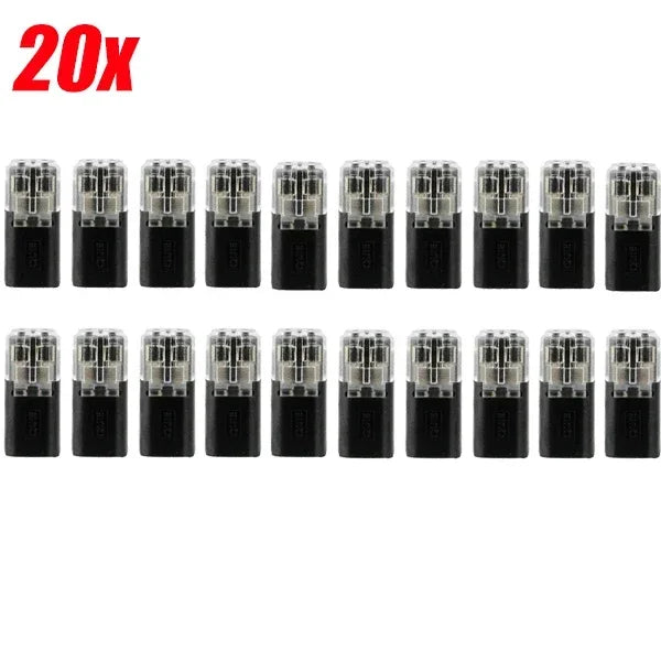 Waterproof 2-Pin Snap Wire Connectors with Locking Buckle