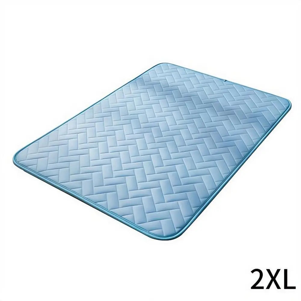 Summer Pet Cooling Mat – Ice Silk Washable Dog & Cat Pad