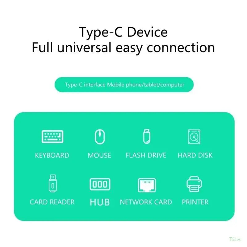 USB-C to USB 2.0 OTG Adapter Cable | Type-C Male to Female