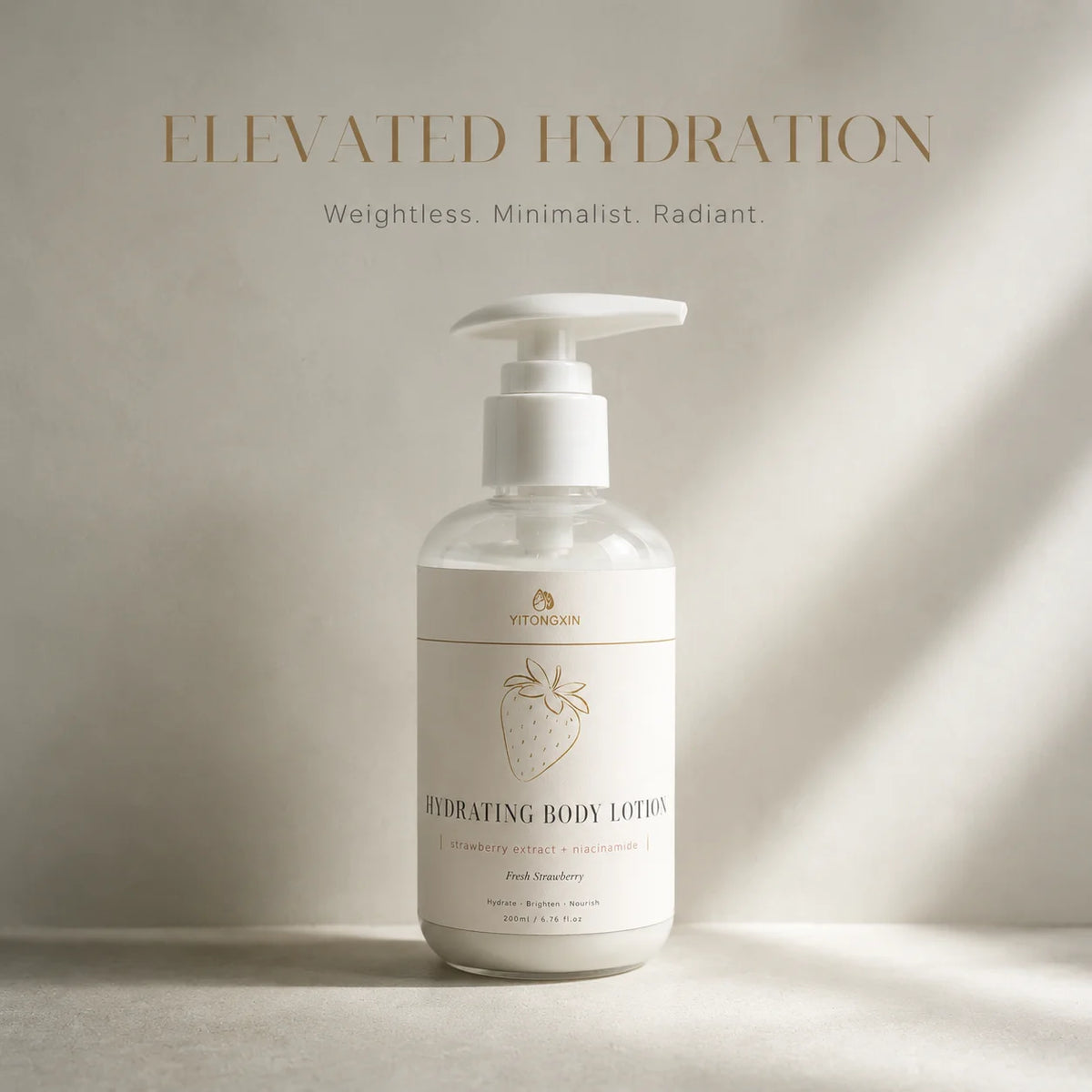 Strawberry Niacinamide Body Lotion – Brightening Moisturizer 200ml