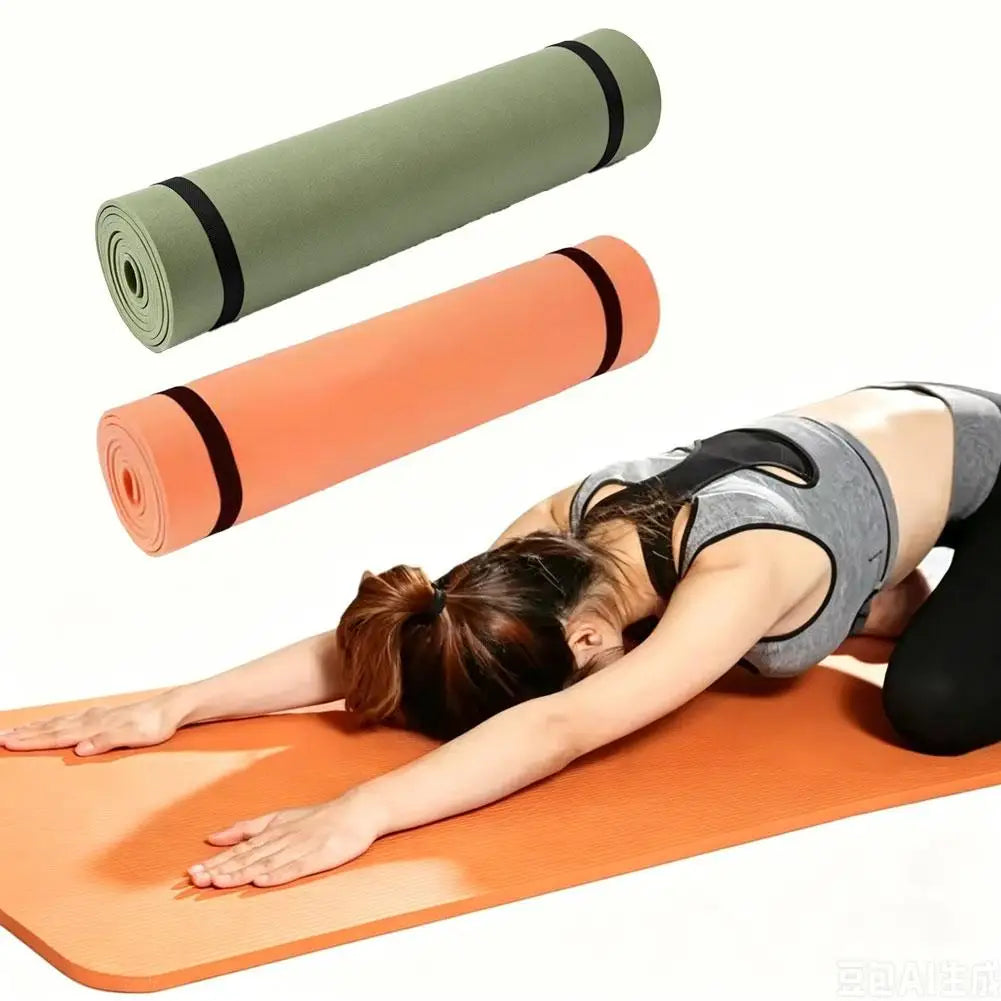 Thick EVA Foam Yoga Mat – Non-Slip Exercise & Pilates Mat