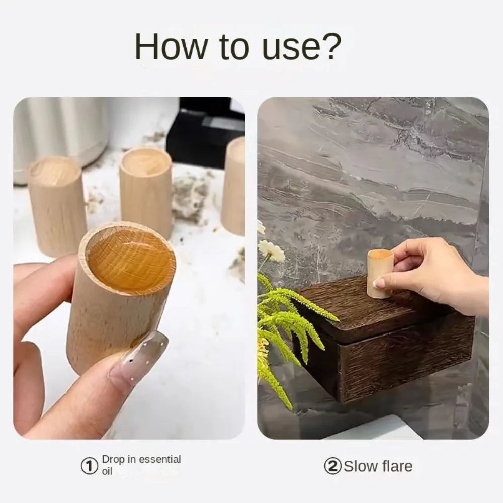 Wooden Essential Oil Diffuser – Natural Aromatherapy Wood
