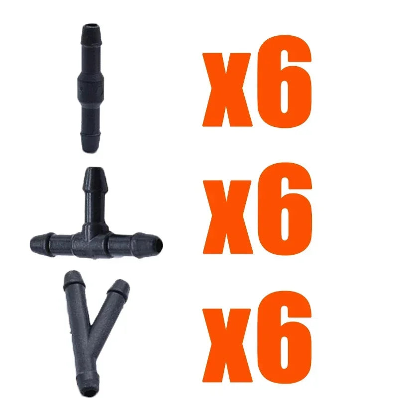 Universal Windshield Washer Hose & Spray Nozzle Kit