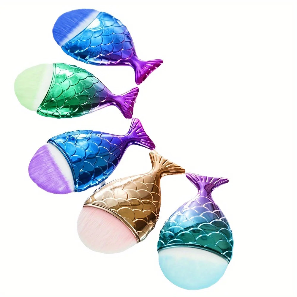Mermaid Fish Tail Foundation Makeup Brush – BB Cream Blender