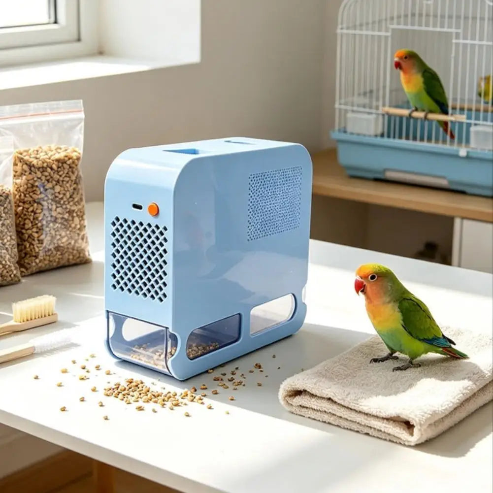Electric Bird Seed Husk Separator – 5-Speed USB Grain Cleaner