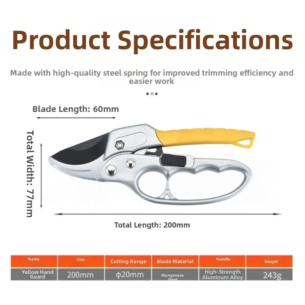 SK5 Alloy Steel Pruning Shears – Ergonomic Garden Cutting Tool