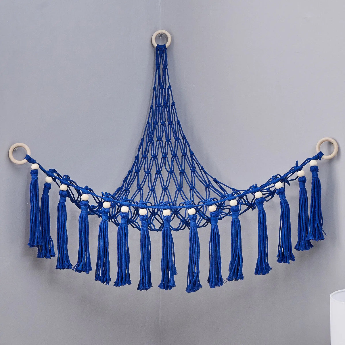 Triangle Toy Hammock Net – Kids Wall Corner Storage Organizer