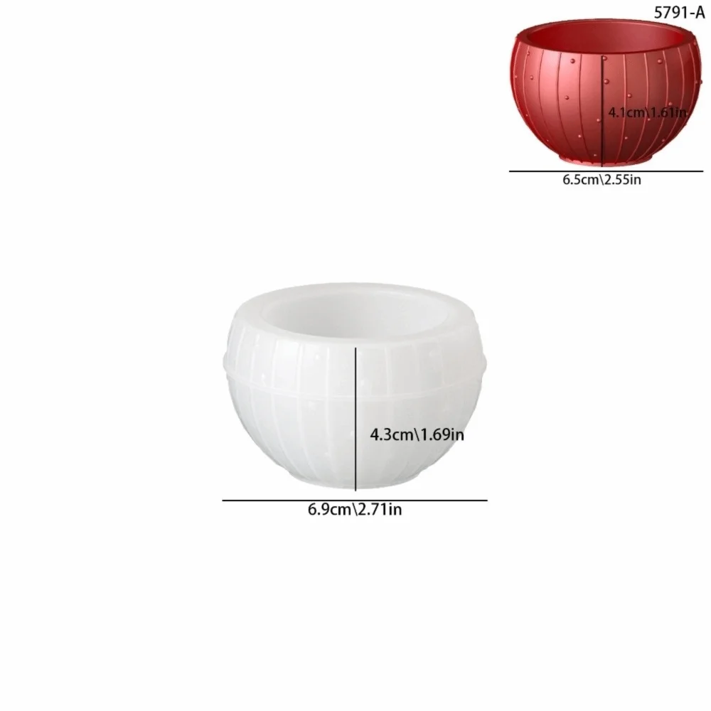 Silicone Christmas Bauble Ball Mold – Resin, Candle & Soap