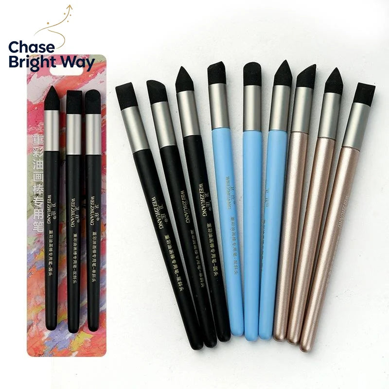 Sponge Smudge Blending Stumps – Multi-Shape Art Pens 2/3Pcs