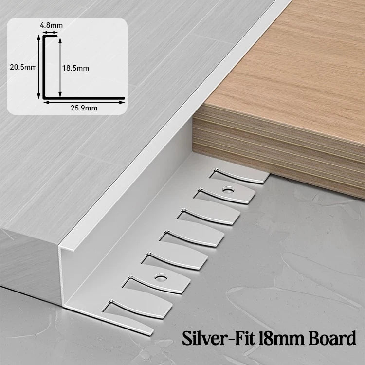 C-Shape Aluminum Stair Nosing Edge Banding Strip | Bendable