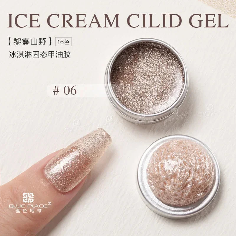 Handaiyan 64 Colors Solid Nail Polish Gel – Ice Cream Texture