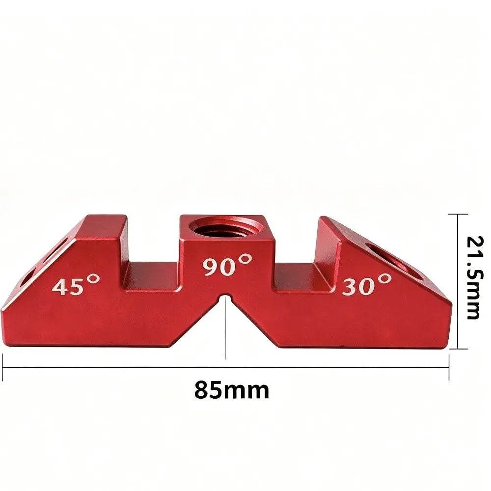 Multi-Angle Drill Guide Jig 30/45/90° Aluminum Hole Positioner