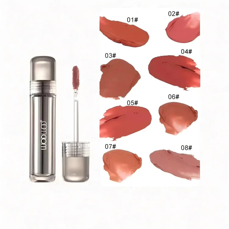 WODWOD Matte Lip Mud – Long-Lasting Dark Red Lip Gloss