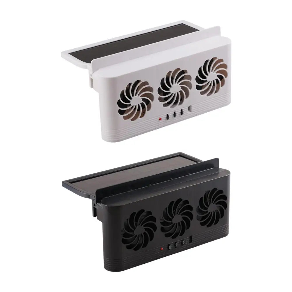 Solar-Powered Car Ventilator Fan – Tri-Mode Window Air Vent