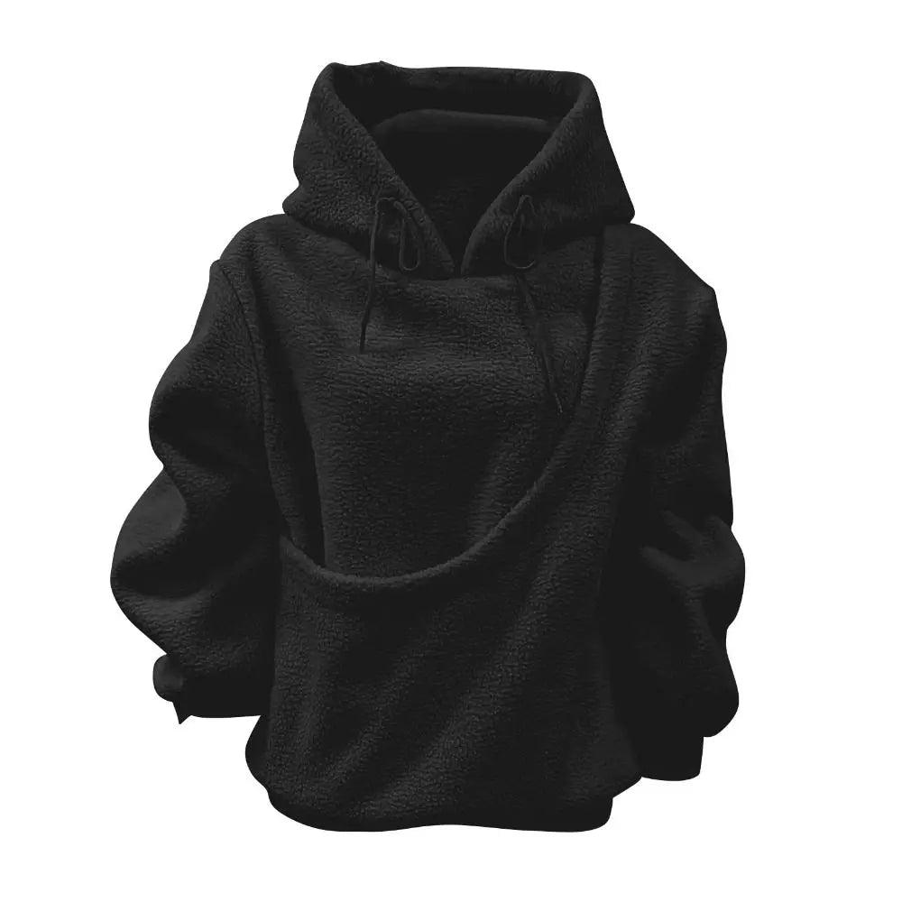 Front Pouch Pet Carrier Hoodie – Hands-Free Cat & Dog Sweatshirt
