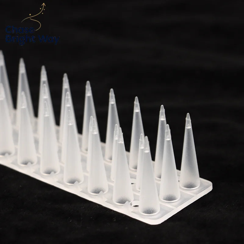 Transparent Bird & Cat Deterrent Spikes – 2-Pack Garden Fence