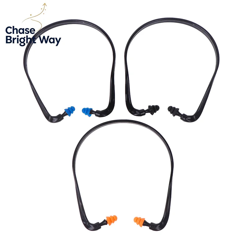 Head-Mounted Noise Reduction Earmuffs – Soft TPE Ear Protector