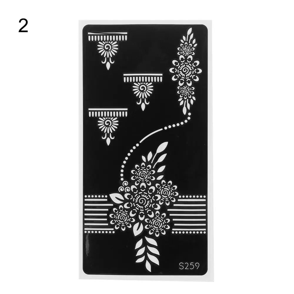 Mehndi Henna Stencil Sticker – DIY Temporary Body Art