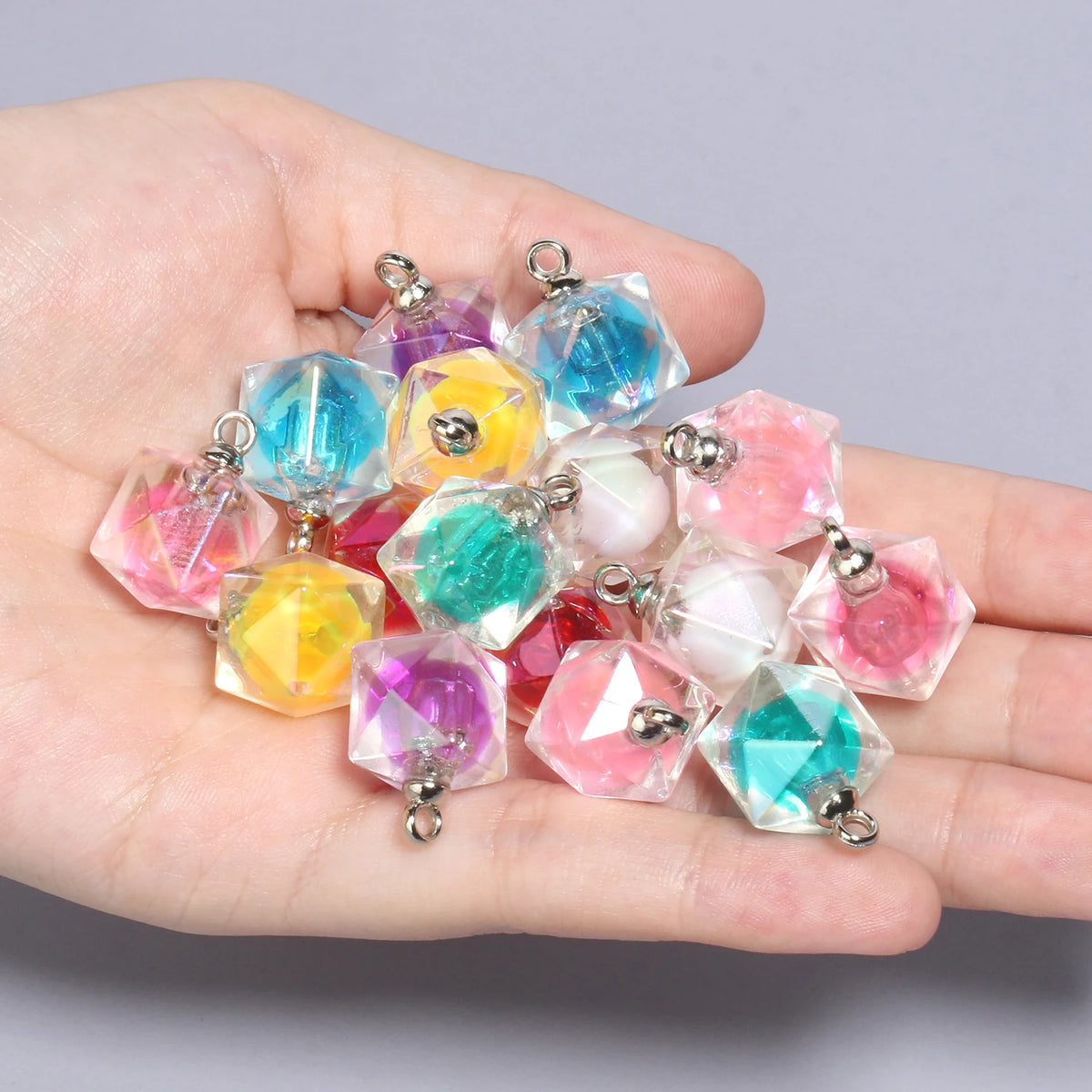 Resin Star Charms Candy Color DIY Jewelry Pendants – 10pcs