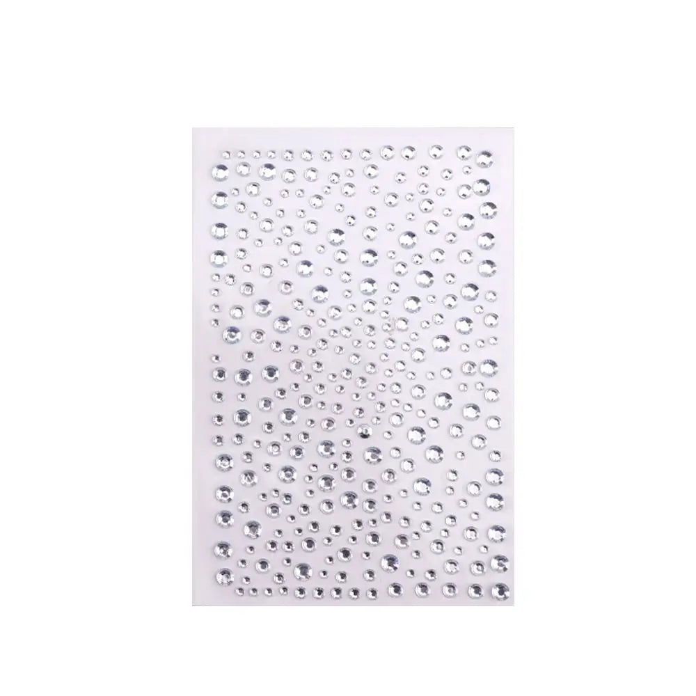 Rainbow Rhinestone Face Gems – DIY Glitter Sticker Sheet