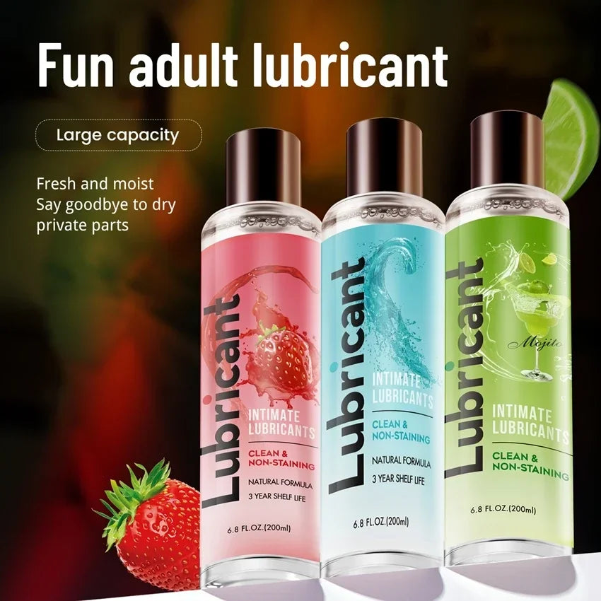 Strawberry Water-Based Personal Lubricant Gel – 120ml/300ml