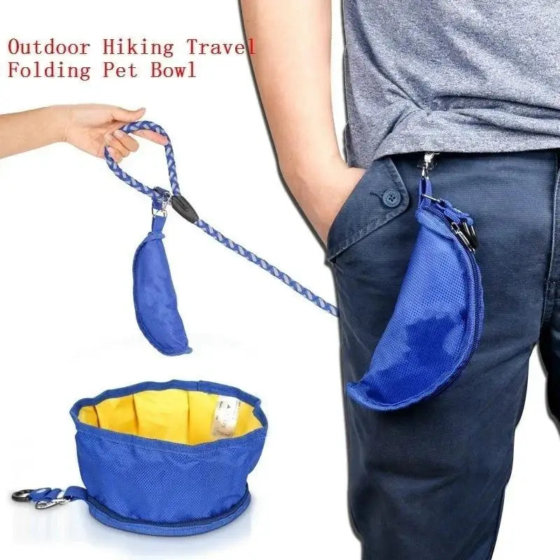Foldable Dog Travel Bowl 1100ml – Portable Water & Food Bowl