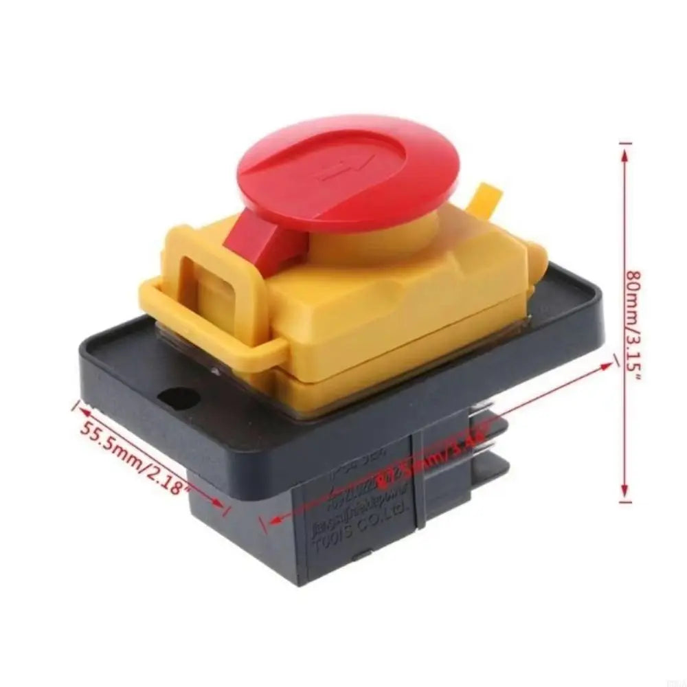 KJD12 250V Push Button Switch – 4/6 Pin Waterproof Start Stop