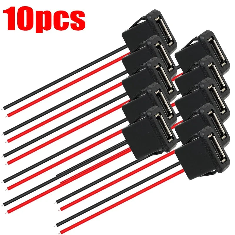USB 2.0 Female Charging Port Connector – Waterproof Snap-On