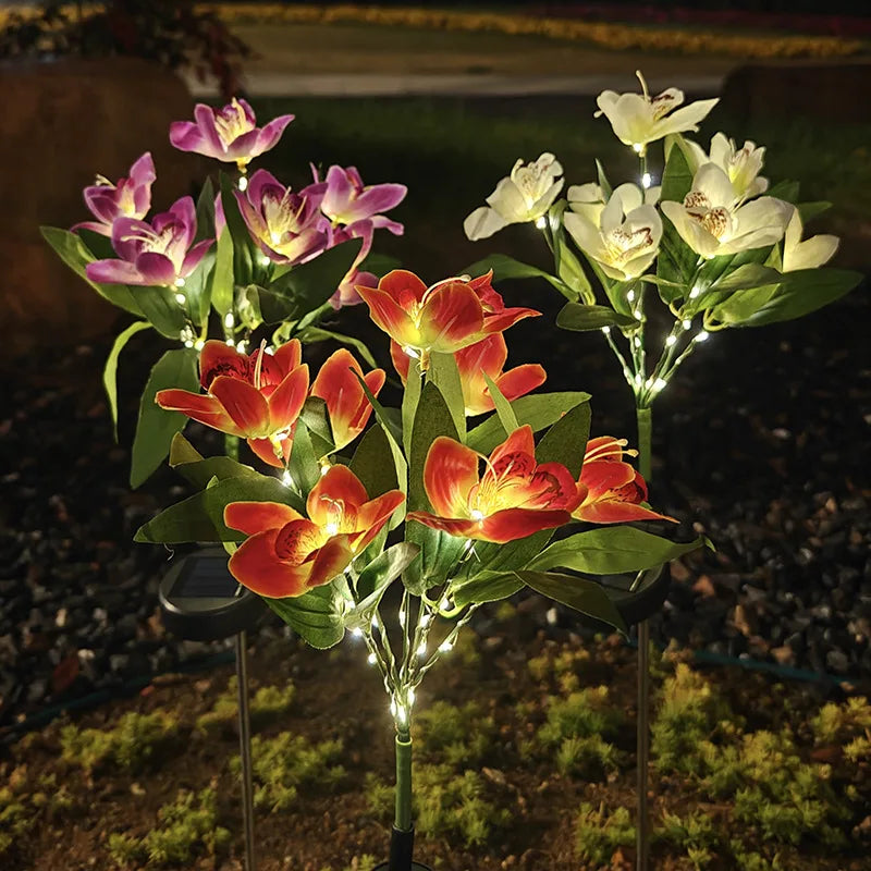 Solar Flower Garden Stake Light – 7-Head LED Lawn Lamp