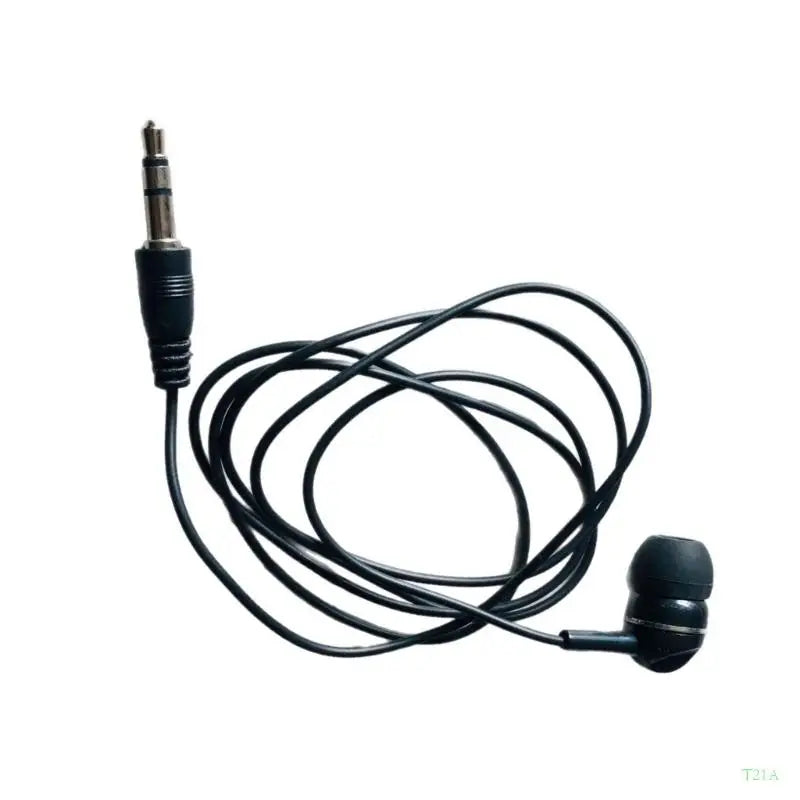 T21A 3.5mm Mono Earphone – Single Ear Corded In-Ear Headset