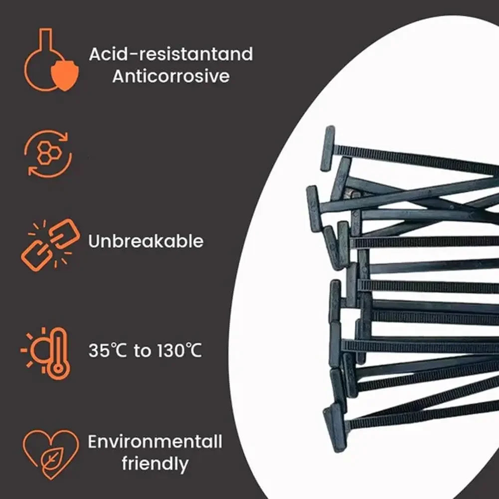 Nylon Cable Tie Buckles – Pin & Button Self-Locking Fasteners