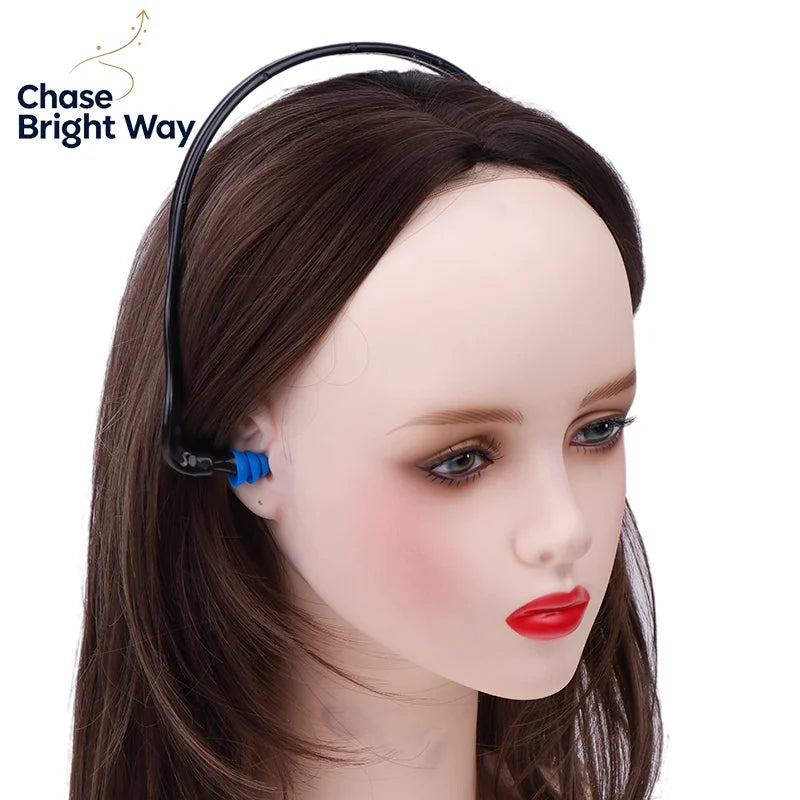 Head-Mounted Noise Reduction Earmuffs – Soft TPE Ear Protector