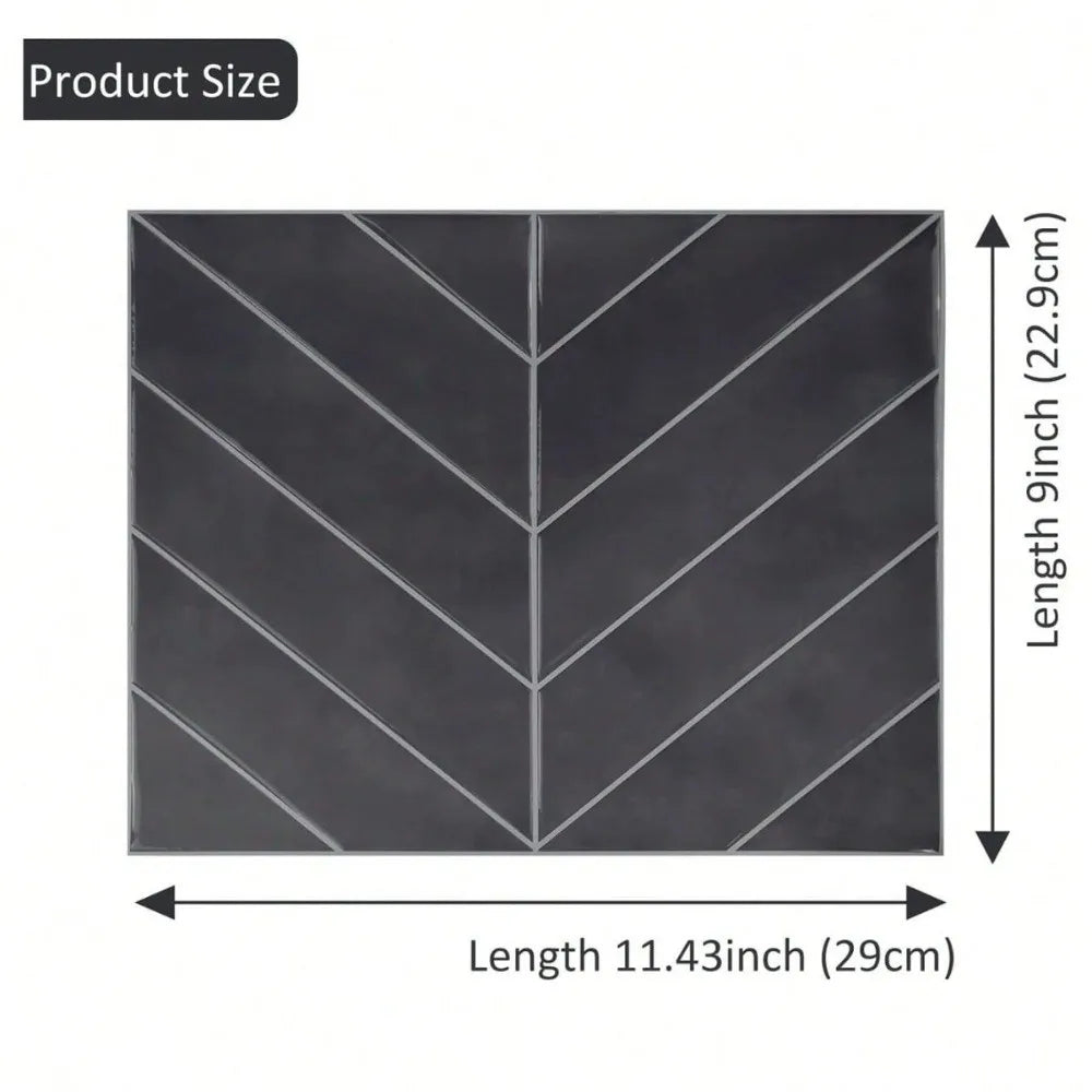 Self-Adhesive PVC Tile Stickers – Waterproof Wall & Floor Decal