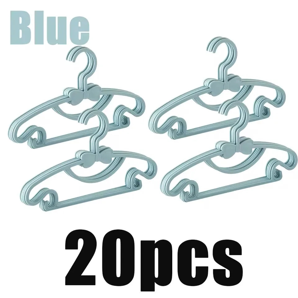 Baby & Kids Plastic Clothes Hangers – Set of 5/10/20 Pcs